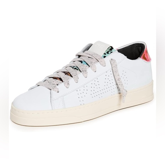 $298 P448 Women's Jack Sneakers Reflector Rainbow Animal Print EU 41 US 10 W 8 M - Picture 1 of 15